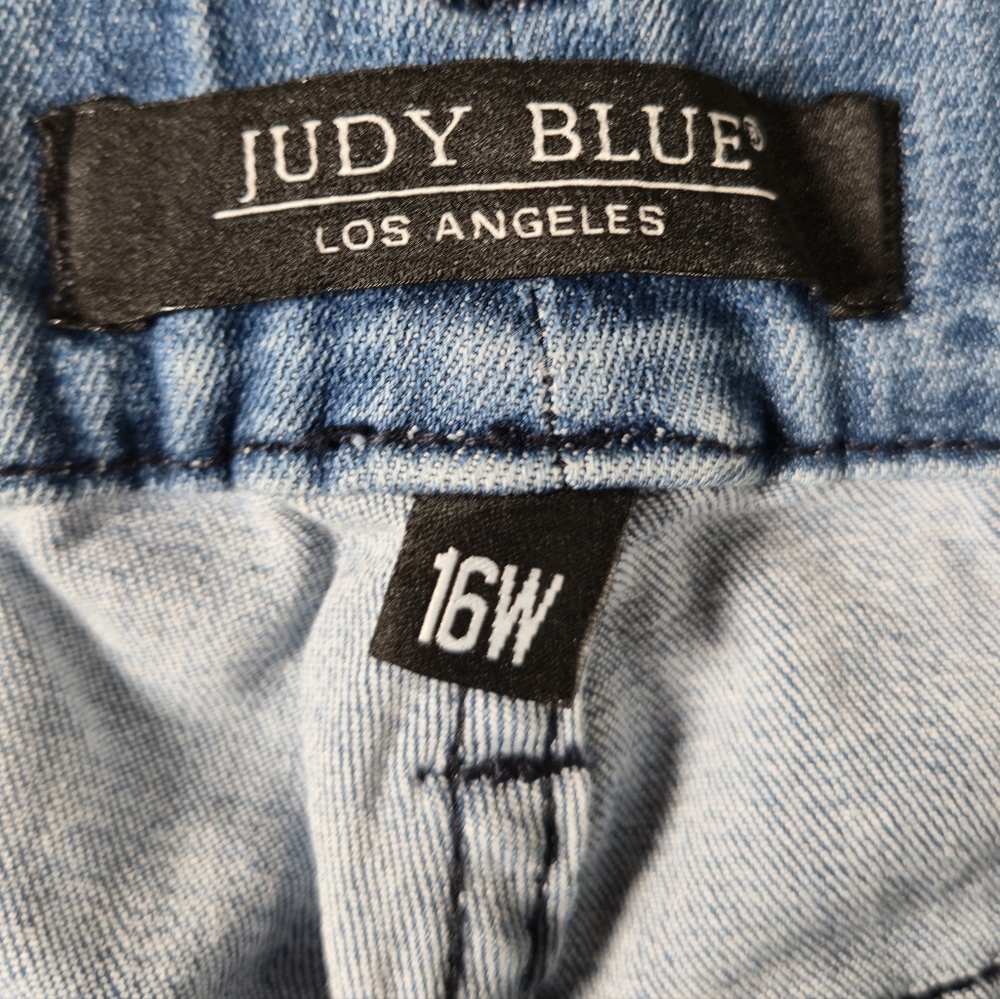 Judy Blue Pull On Raw Hem Skinny Jeans - 16W - Picture 6 of 12